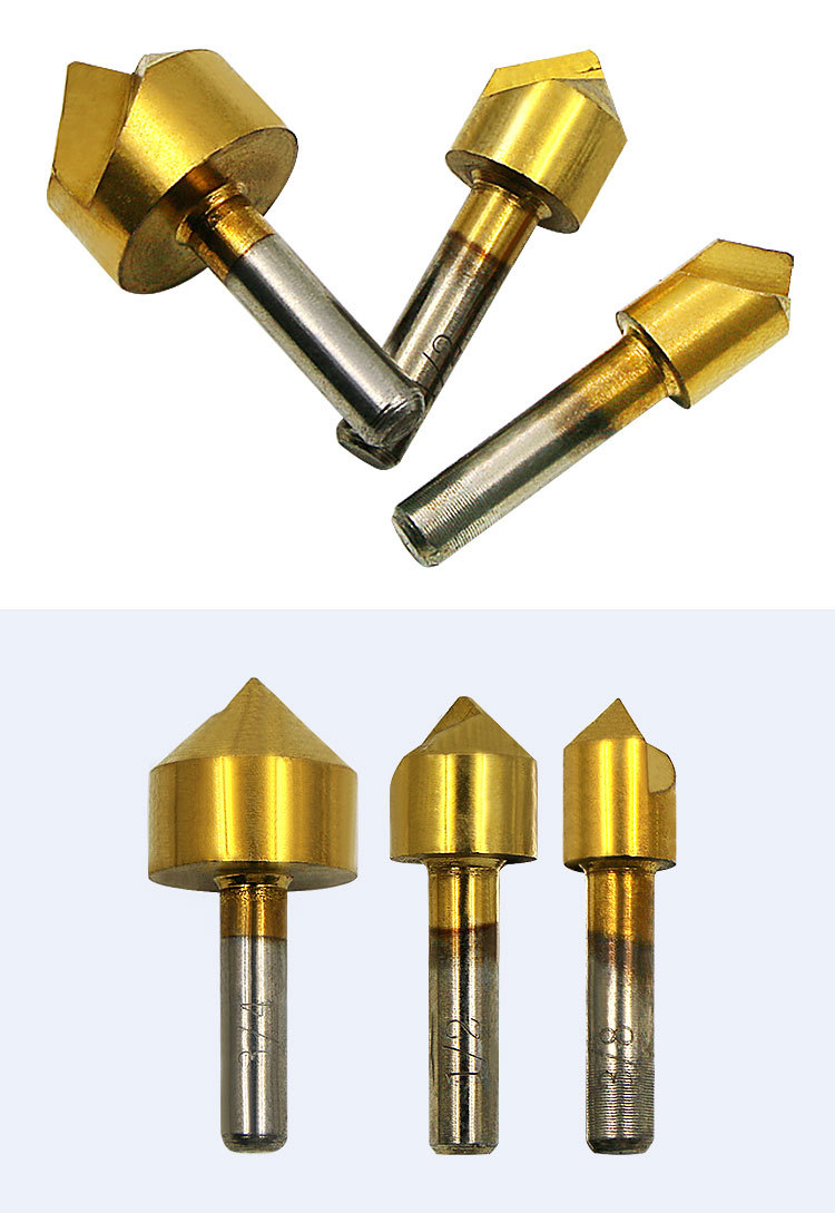 90°单刃倒角刀 沉孔工具 木板倒锥度孔 螺钉螺丝沉孔器 沉头器具