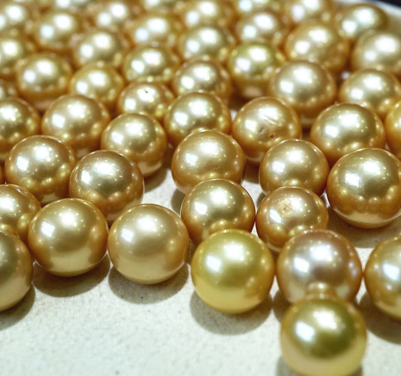 诸暨山下湖珍珠10-13毫米优化色爱迪生珍珠,正圆微瑕