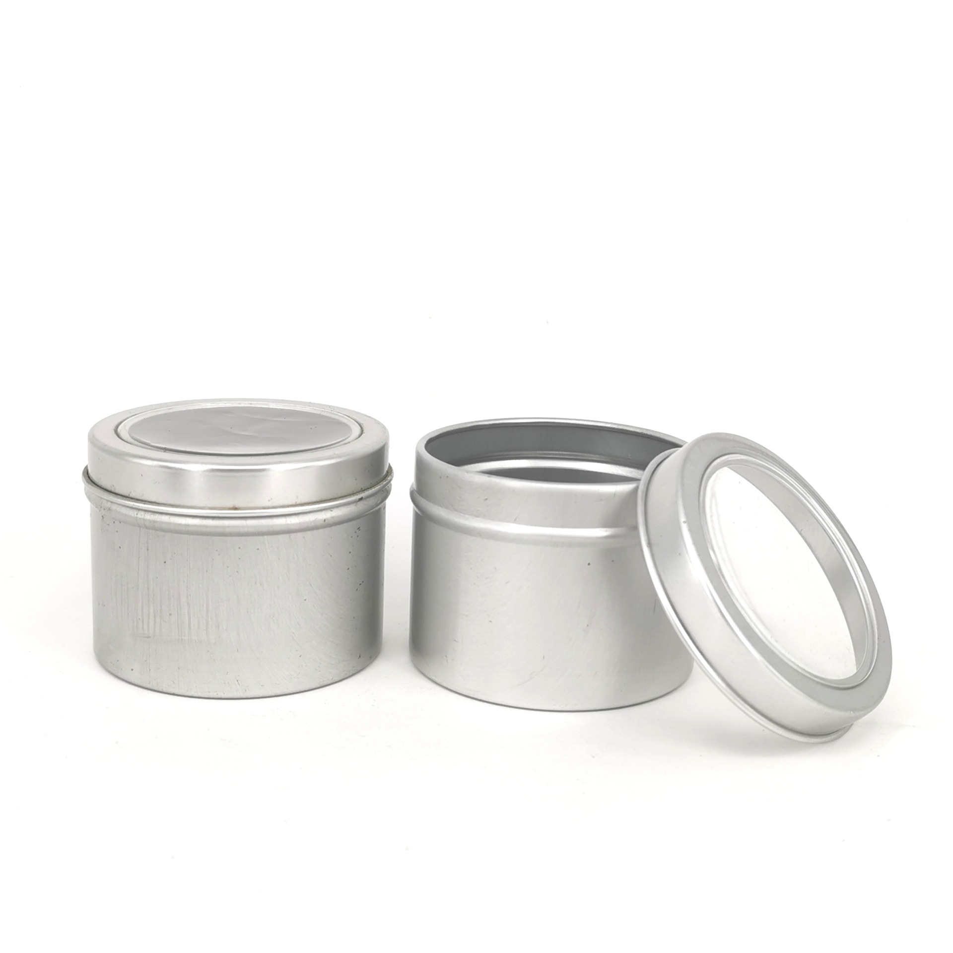 200ml铝盒 75*60mm天地盖开窗铝罐 200g装茶叶调味料铝盒厂家定制