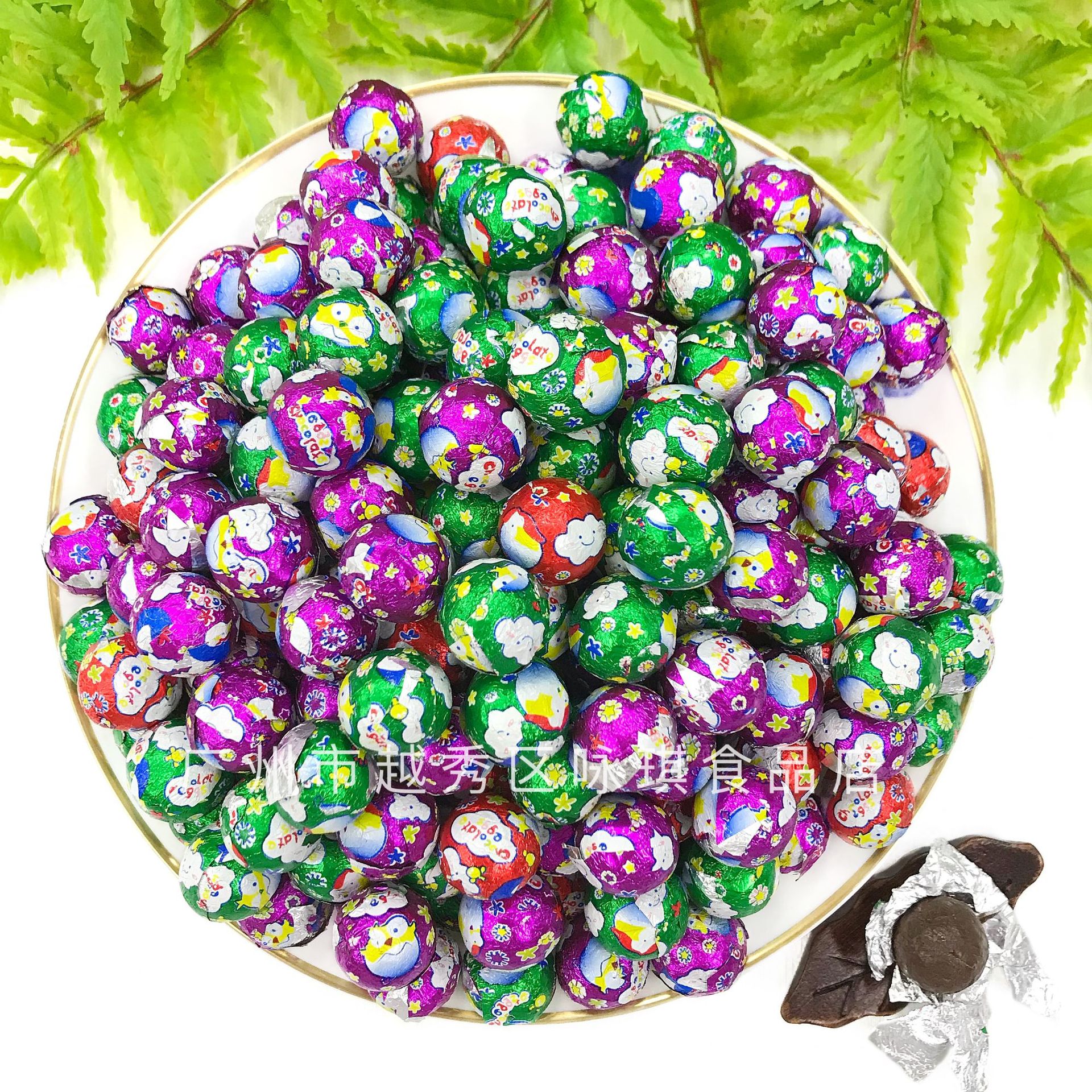 彩球巧克力2.5kg彩色巧克力豆散装批发香脆葵瓜子巧克力糖果零食