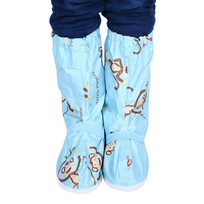 蓝狮儿童防雨鞋套加厚耐磨雨鞋雨天防水防滑宝宝小孩男女童雨鞋套