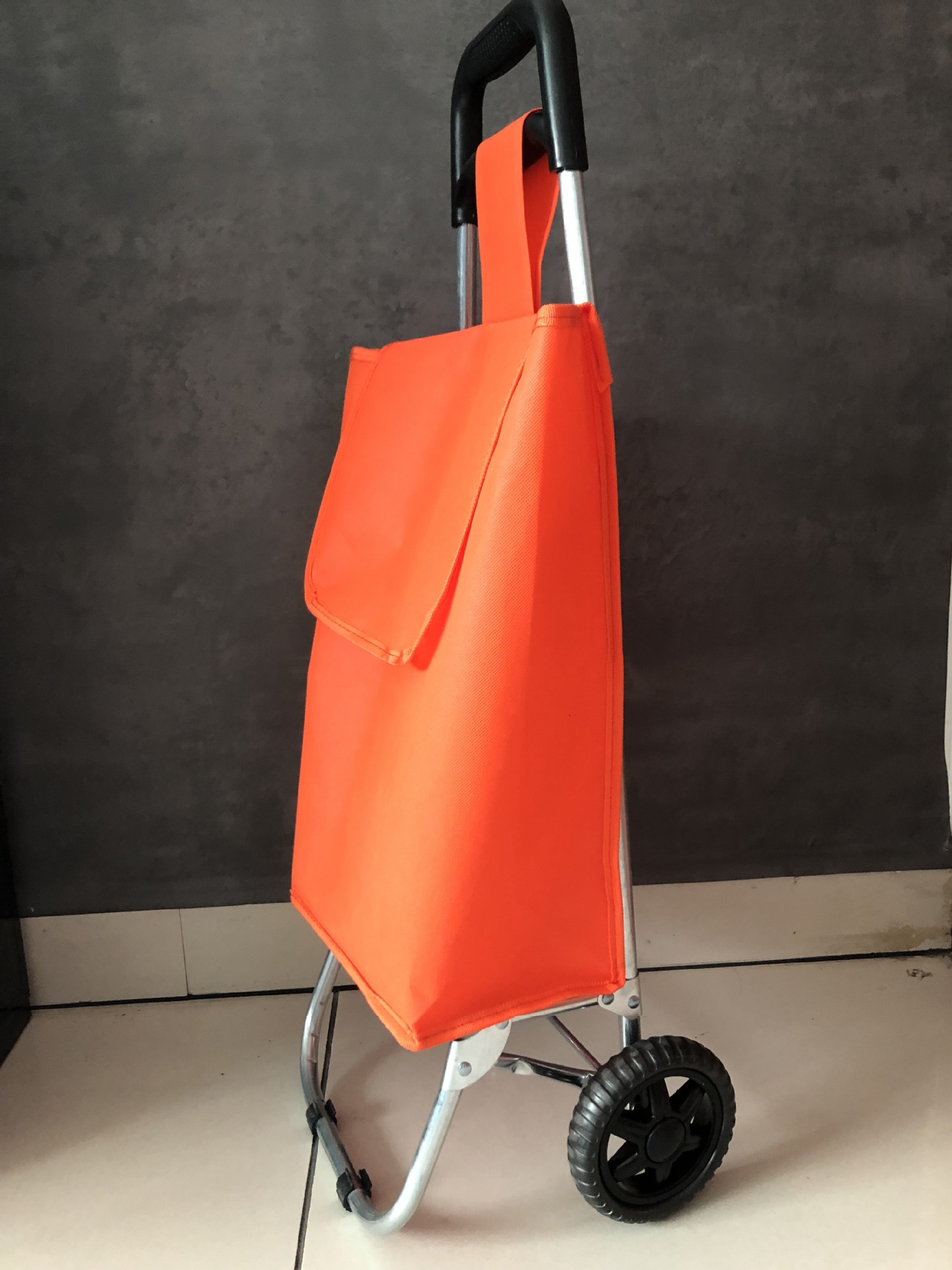 永康购物车厂家定制logo拉杆折叠式手拉购物车老年买菜小拉车