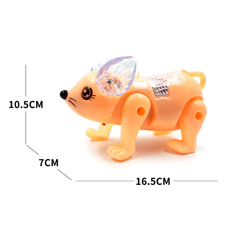 Electric Leash Mouse Luminous Music Electric Mouse 2020 Year of the Rat New Children Stall Toys Hot Sale