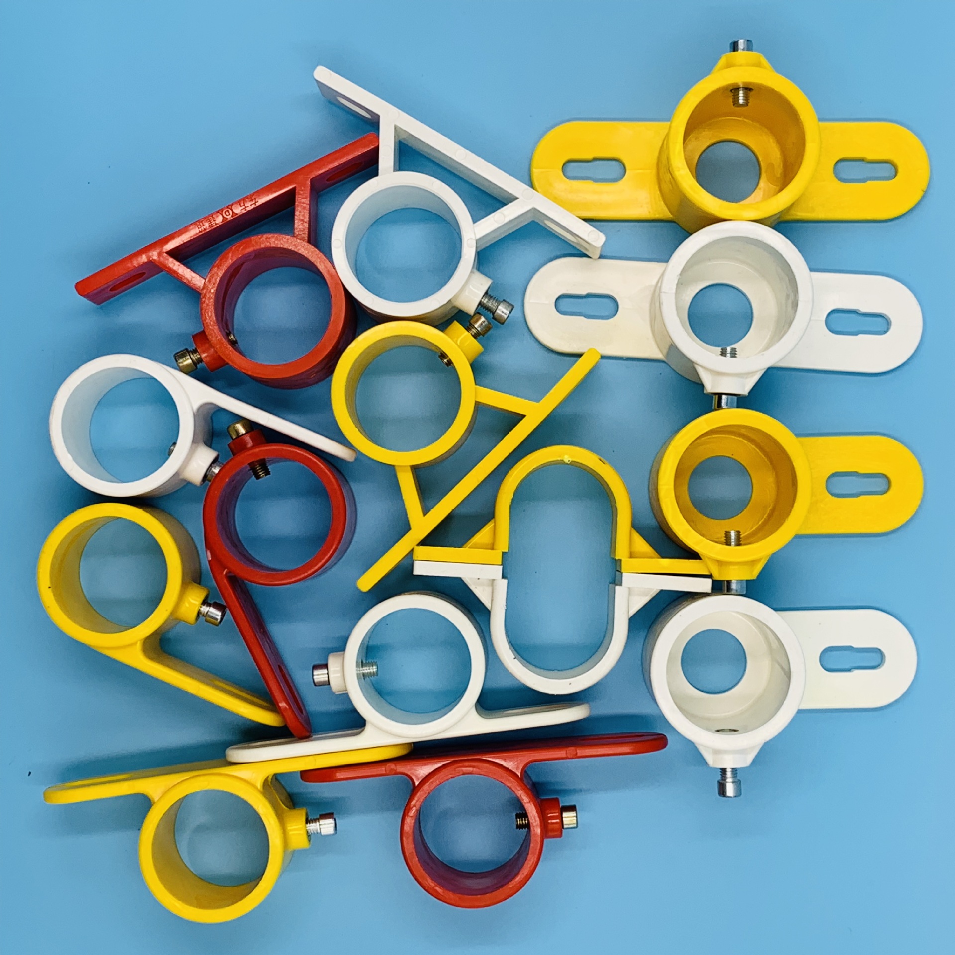 工地安全防护单双吊耳48mm钢管定型化临边防护配件楼梯防护栏接头