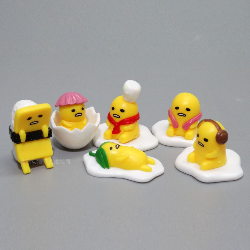 懒懒蛋 蛋黄哥 鸡蛋君呕吐 蛋黄君 手办公仔摆件模型玩具