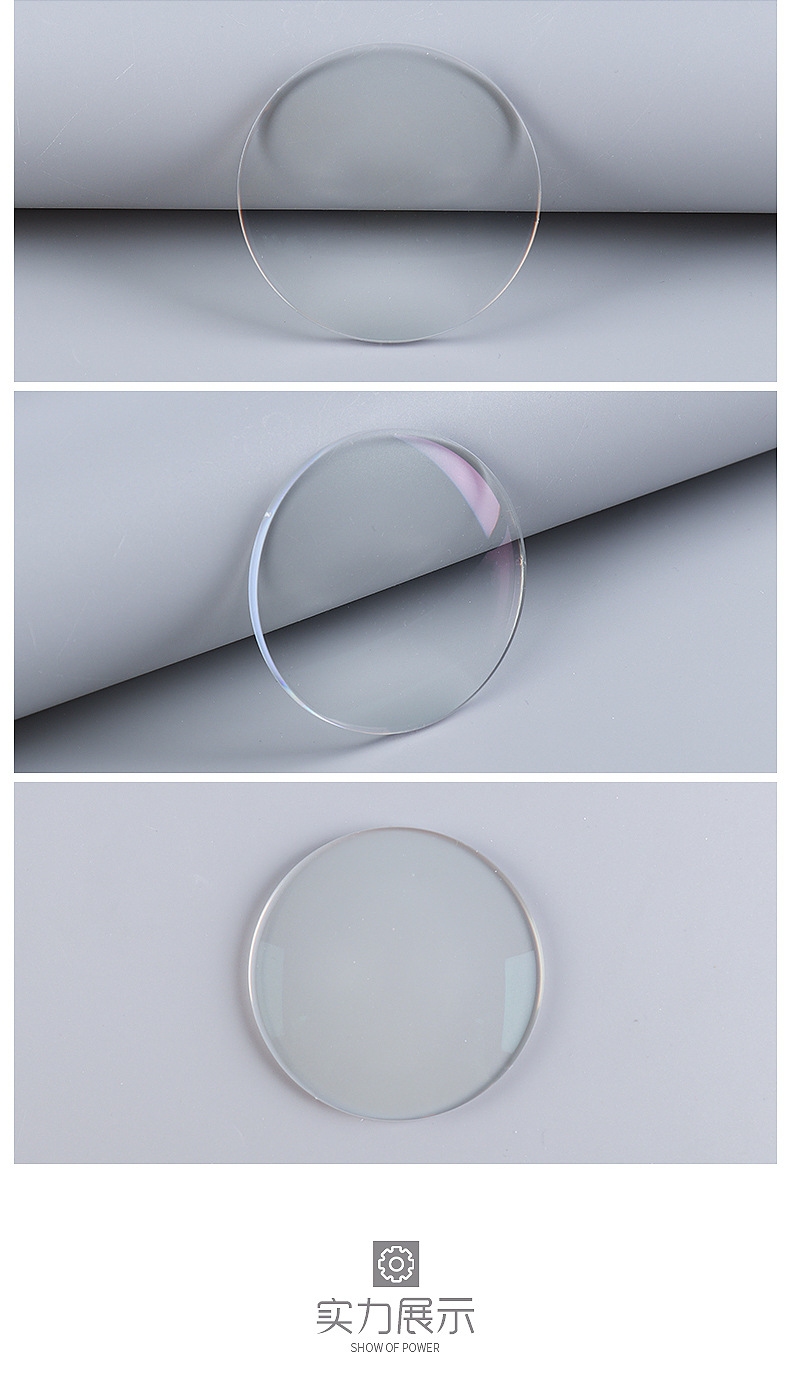 眼镜镜片 大明优尔仕1.74防蓝光超发水镜片 树脂镜片批发