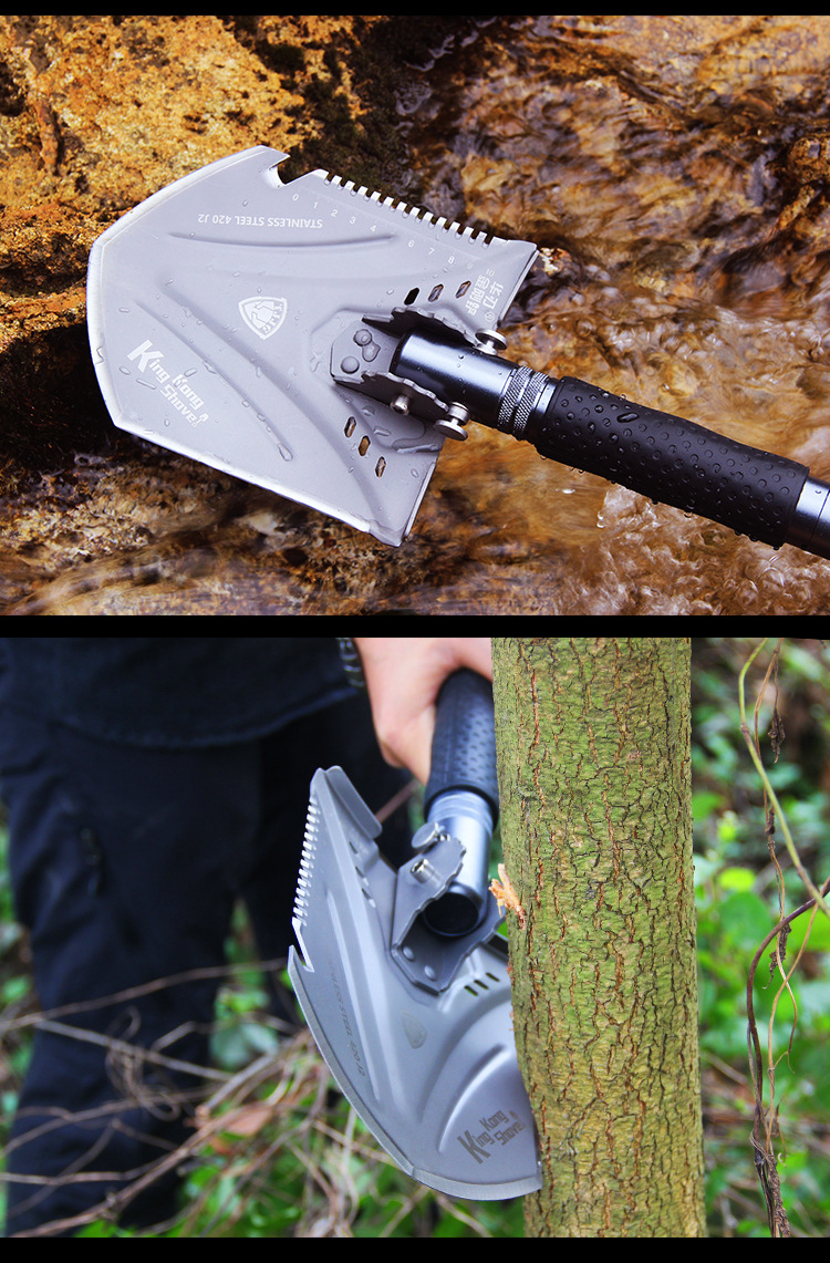 户外工兵铲多功能折叠随身车载兵工铲野外求生工具_剑亮刀剪_义乌购