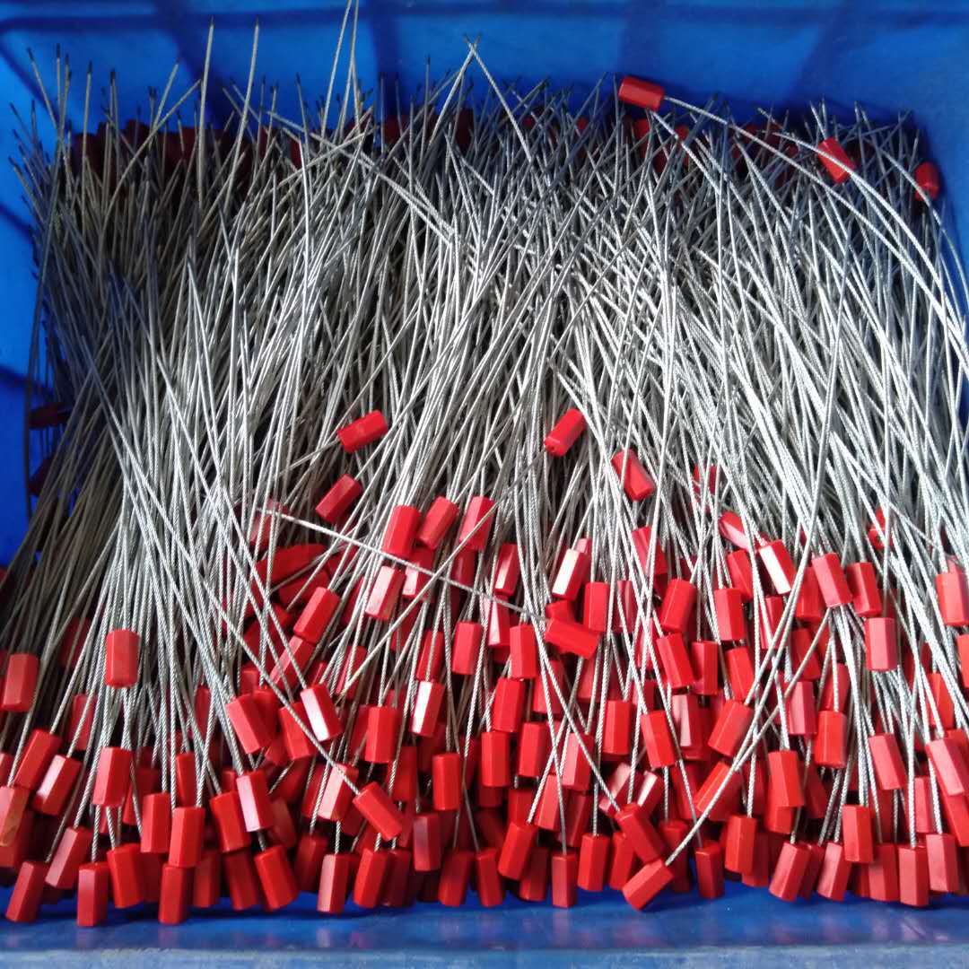 一次性六棱钢丝铅封 抽紧式钢丝铅封 物流集装箱施封锁 量大优惠