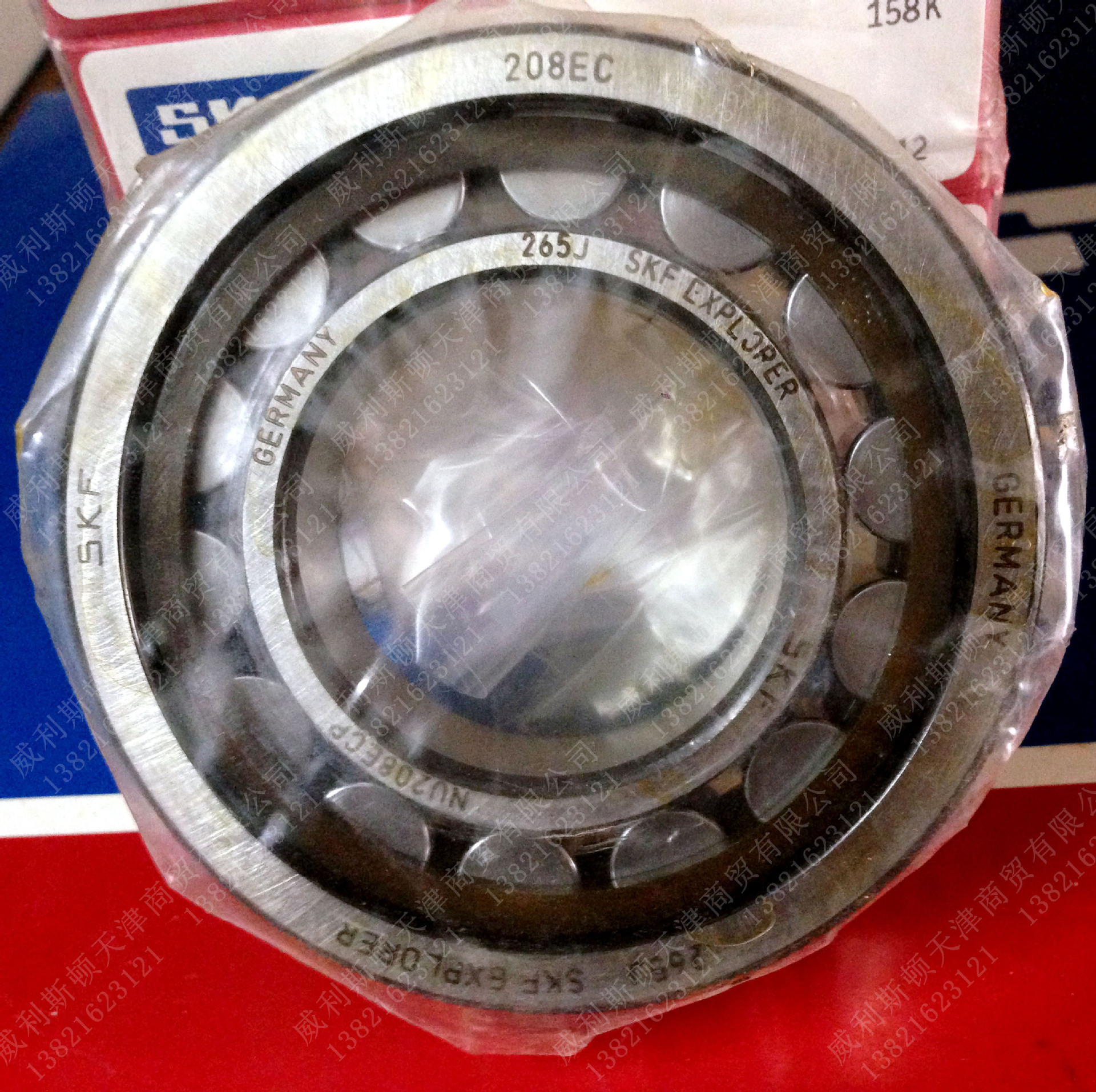 skf进口轴承 nu 208 ecp 进口圆柱滚子轴承 单列满装二类轴承