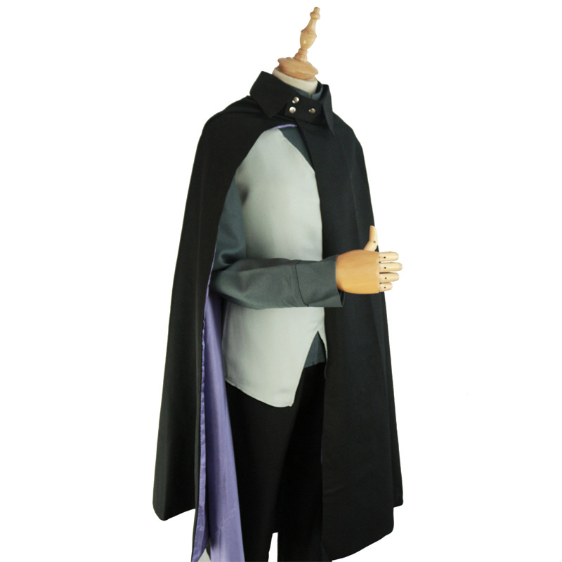 甜哒哒火影忍者智波佐助成人披风cosplay服忍者cos服