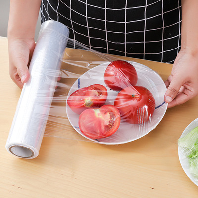 大号pe食品保鲜膜 大卷酒店蔬菜水果保鲜膜厂家 单卷耐高温30cm