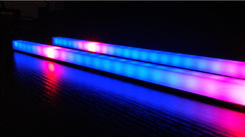铝合金双面发光rgb灯条 40cm磁吸式幻彩变色rgb灯条电脑机箱装饰