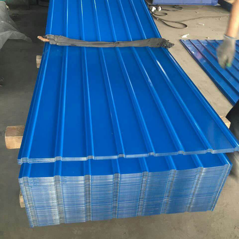 瓦楞板750瓦型铝板不锈钢压瓦厂家可定制海蓝印花压瓦迷彩瓦