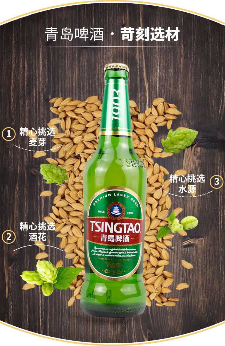 青岛一厂经典1903 500毫升12瓶装青岛原产地全国物流发货