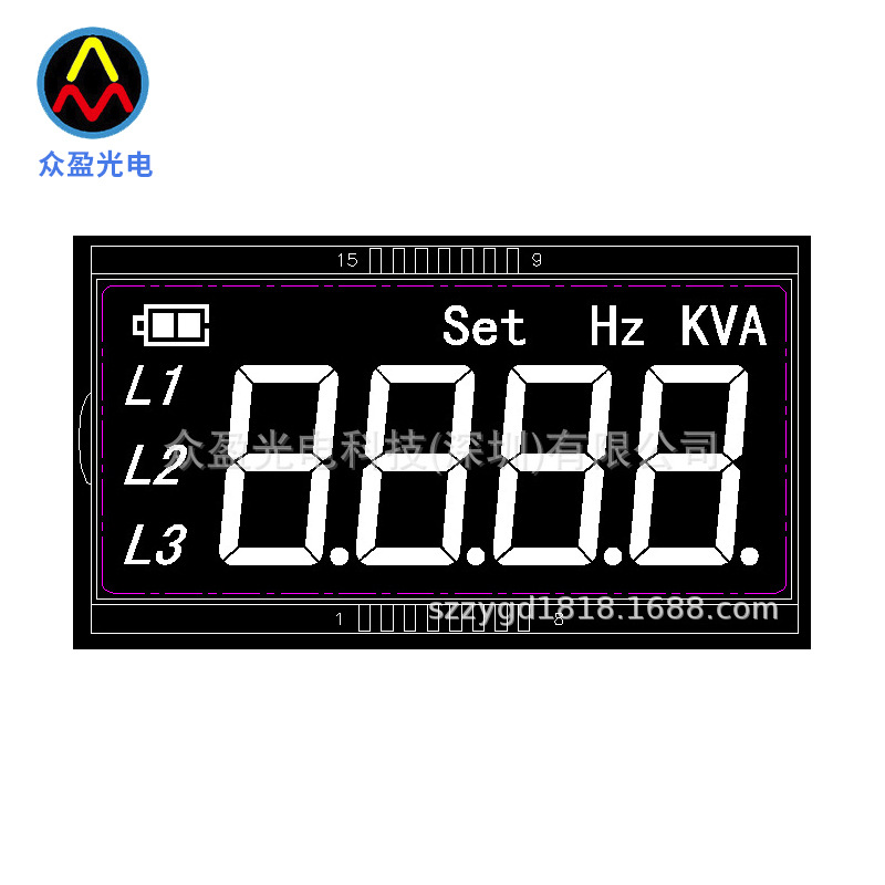 数字测试仪液晶显示屏数显电量表lcd液晶屏批发万用表lcd显示屏