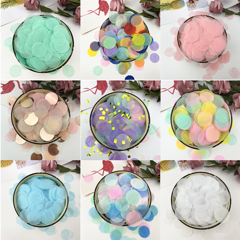 5cm各种形状五彩纸屑混色撒花气球填充纸片confetti-阿里巴巴