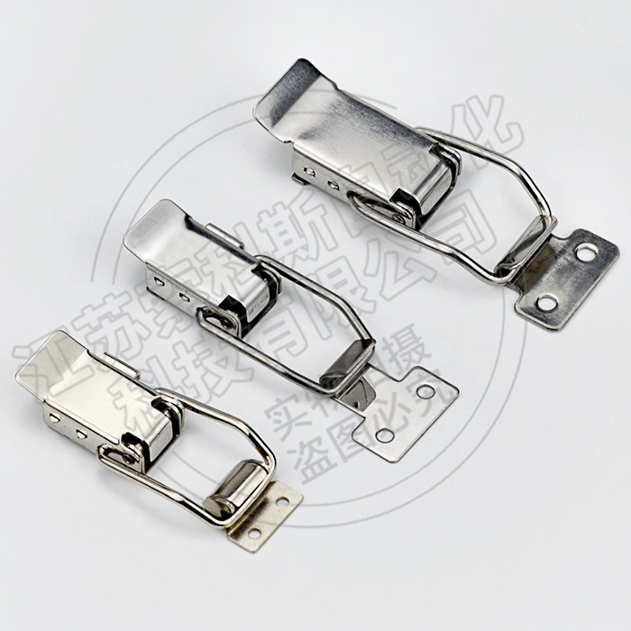 304不锈钢搭扣 自动锁机柜迫紧锁扣箱体门扣鸭嘴式 挂扣锁d-1037s