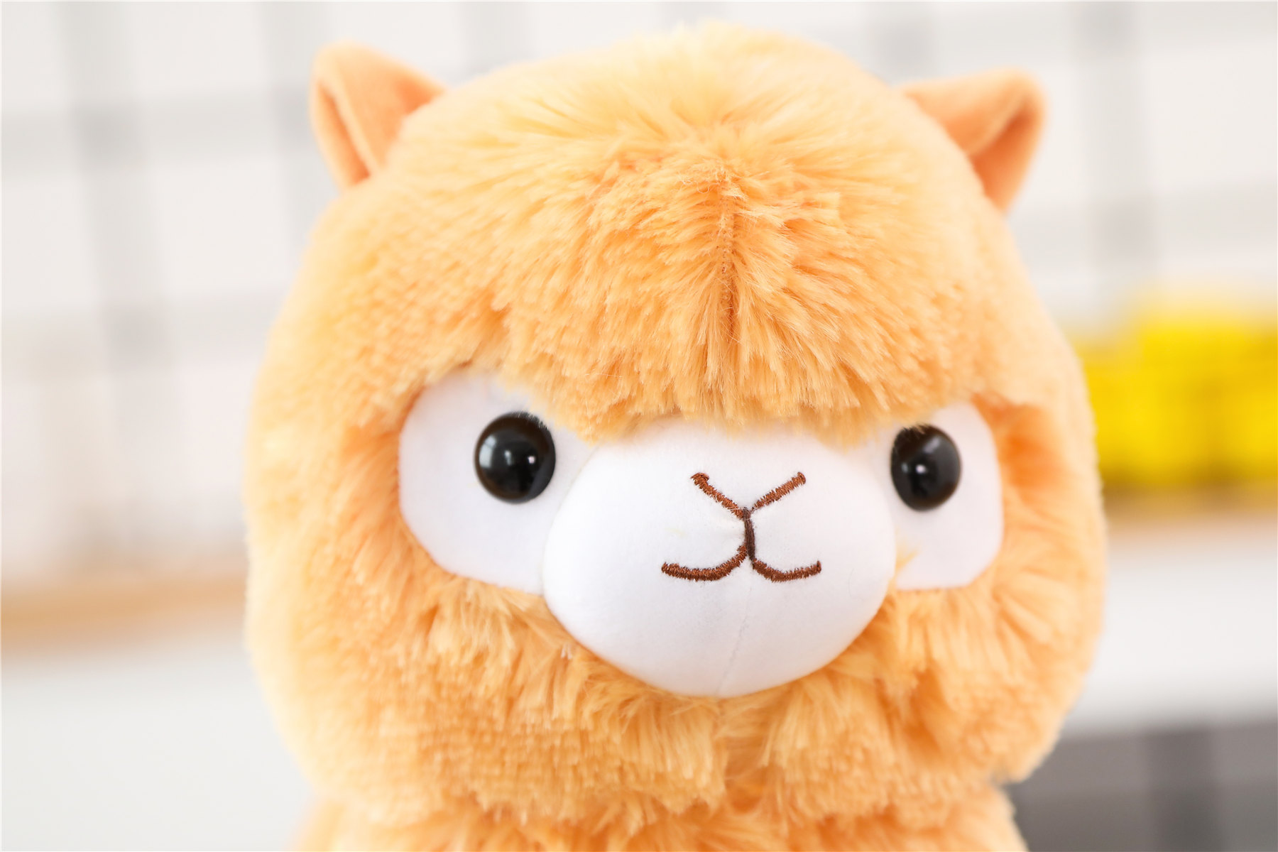 alpaca彩虹羊彩虹羊驼公仔草泥马神兽羊驼毛绒玩具羊驼安抚娃娃