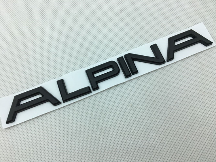 适用于宝马改装阿尔宾娜车标尾标后标志 阿尔宾娜alpina金属车贴