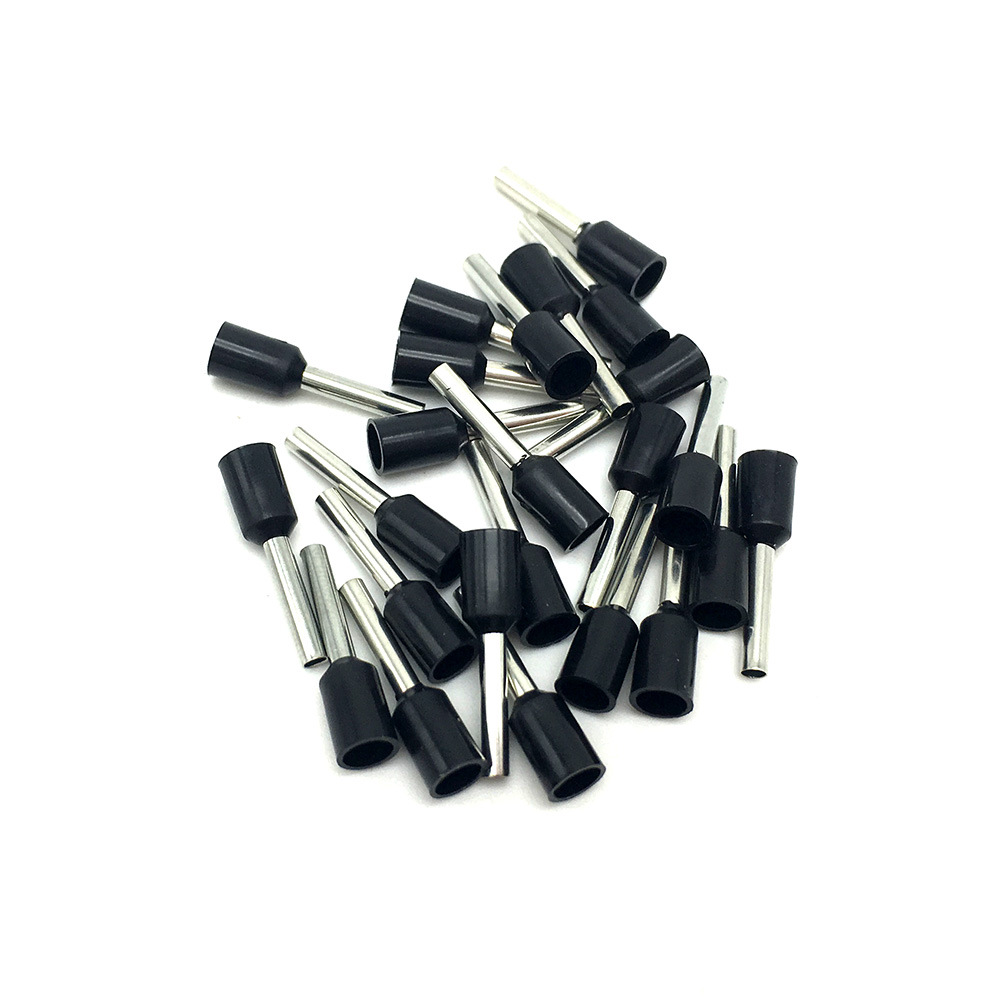 ve欧式管型预绝缘端子冷压端子e1508管型接线端子针形中接管