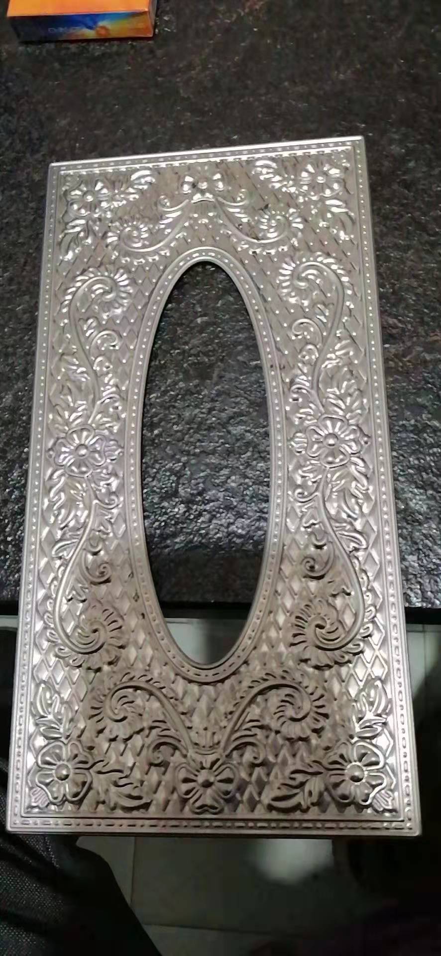 纸巾盒盖雕花配件冲压金属铁艺花边家具果盘装饰镂空铁艺花边批发