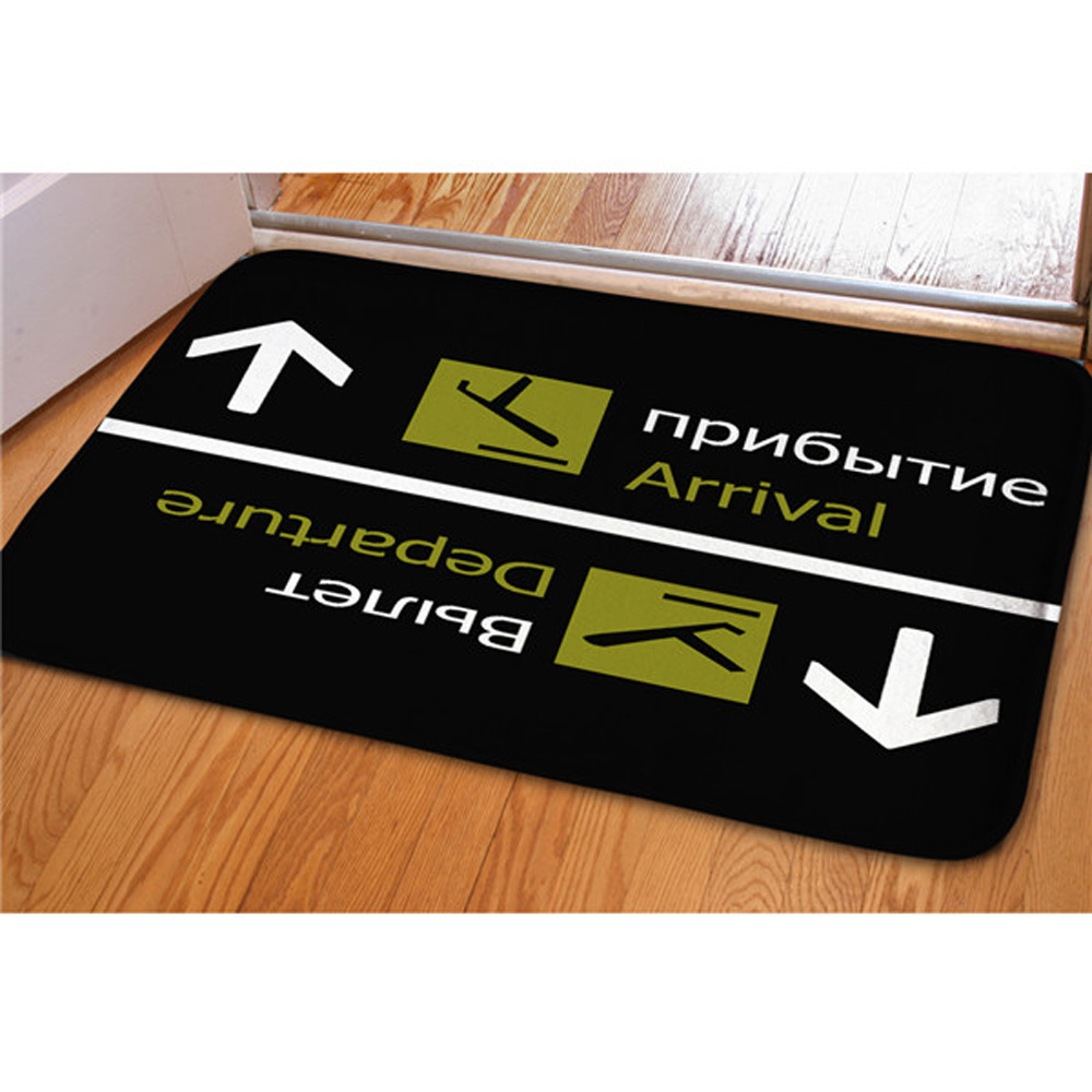 文字毛绒地垫英文字母毛绒地垫简约风法兰绒地垫living room mat