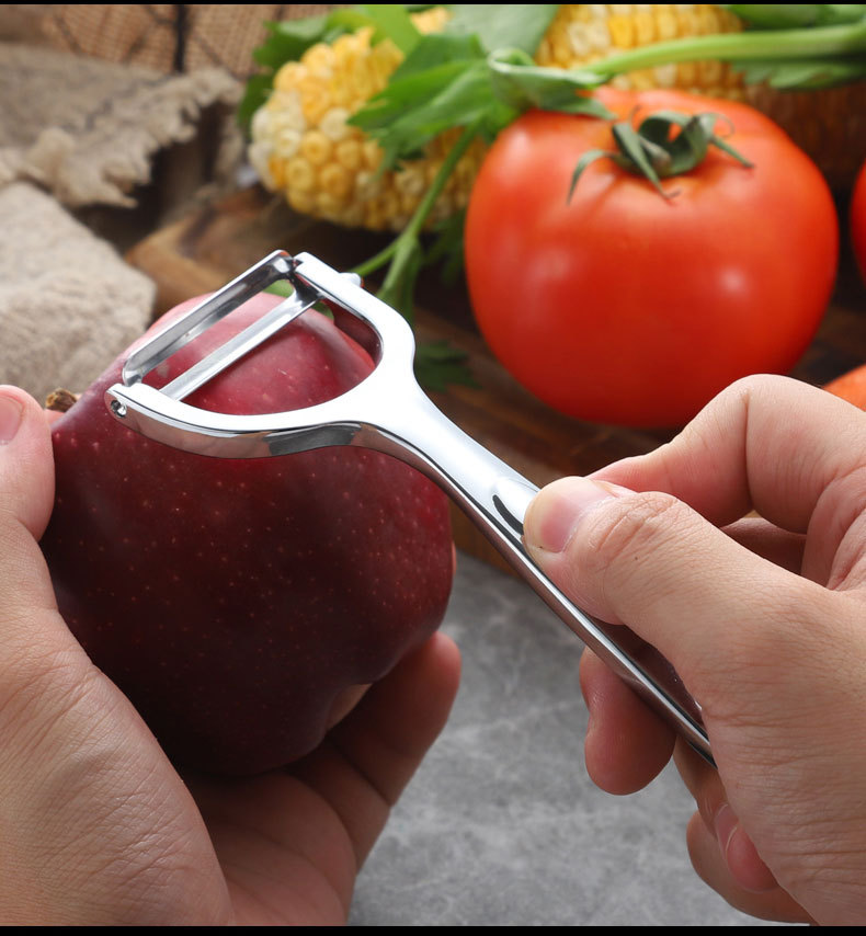 跑江湖地摊 新款锌合金y形水果刨 蔬果削皮器刮皮刀 亚马逊热销