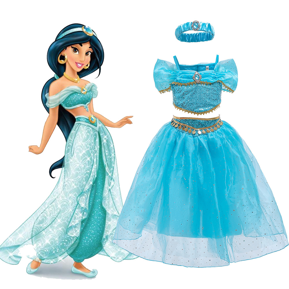 阿拉丁神灯茉莉公主裙cosplay角色扮演出服一千零一夜儿童连衣裙