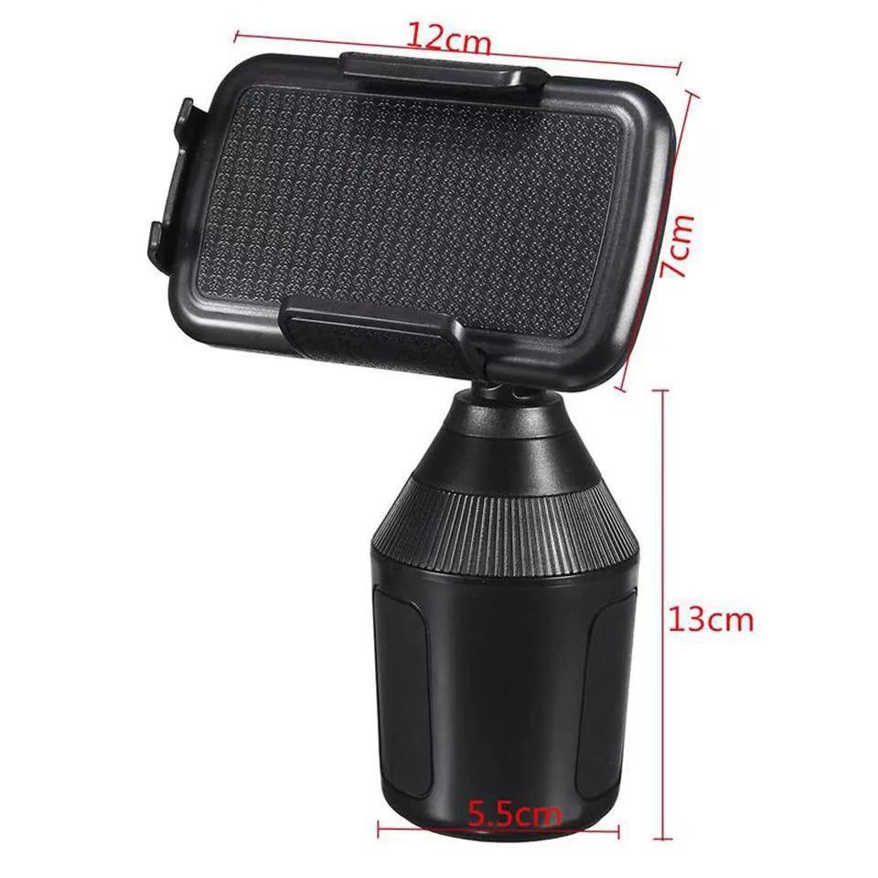 Cross-Border Car Cup-Seat Mobile Phone Navigation Console Vehicle-Mounted Holder Central Control Seat Retractable Plastic Bracket Wholesale Factory