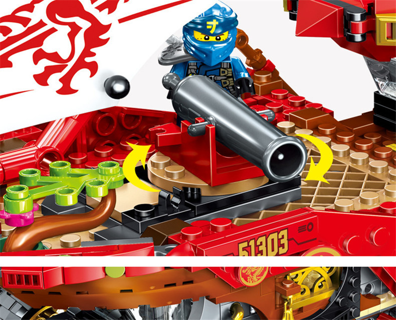 国酷61029新款忍者赏金猎车男孩子玩具动脑拼装积木礼物