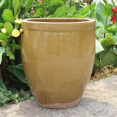 缸粗陶水缸酱缸家用陶瓷缸老式腌菜庭院荷花发酵缸养鱼土陶大水缸