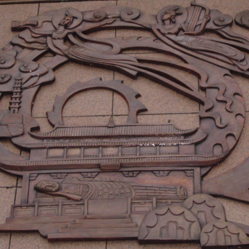 公园地面浮雕定制户外园林景观雕塑大型铜地雕锻铜雕塑摆件工艺品