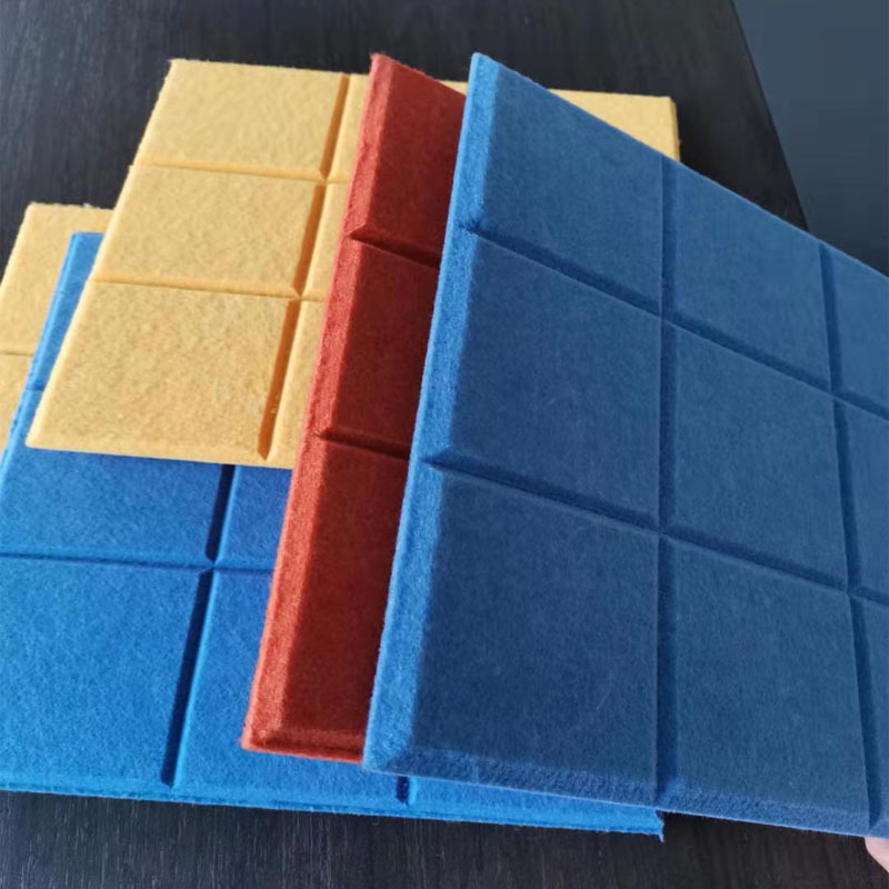 北欧九宫格彩色健康聚脂吸音板琴房影院幼儿园毛毡装饰展示隔音板