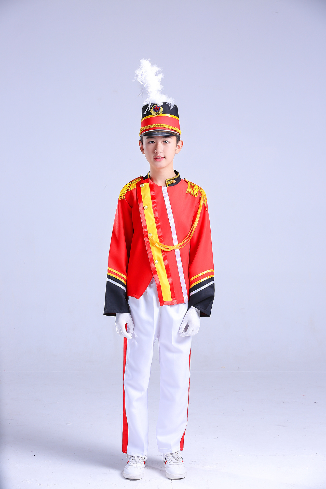 新款鼓号队服装少先队升旗手服装中小学生军鼓服管乐队服装指挥服