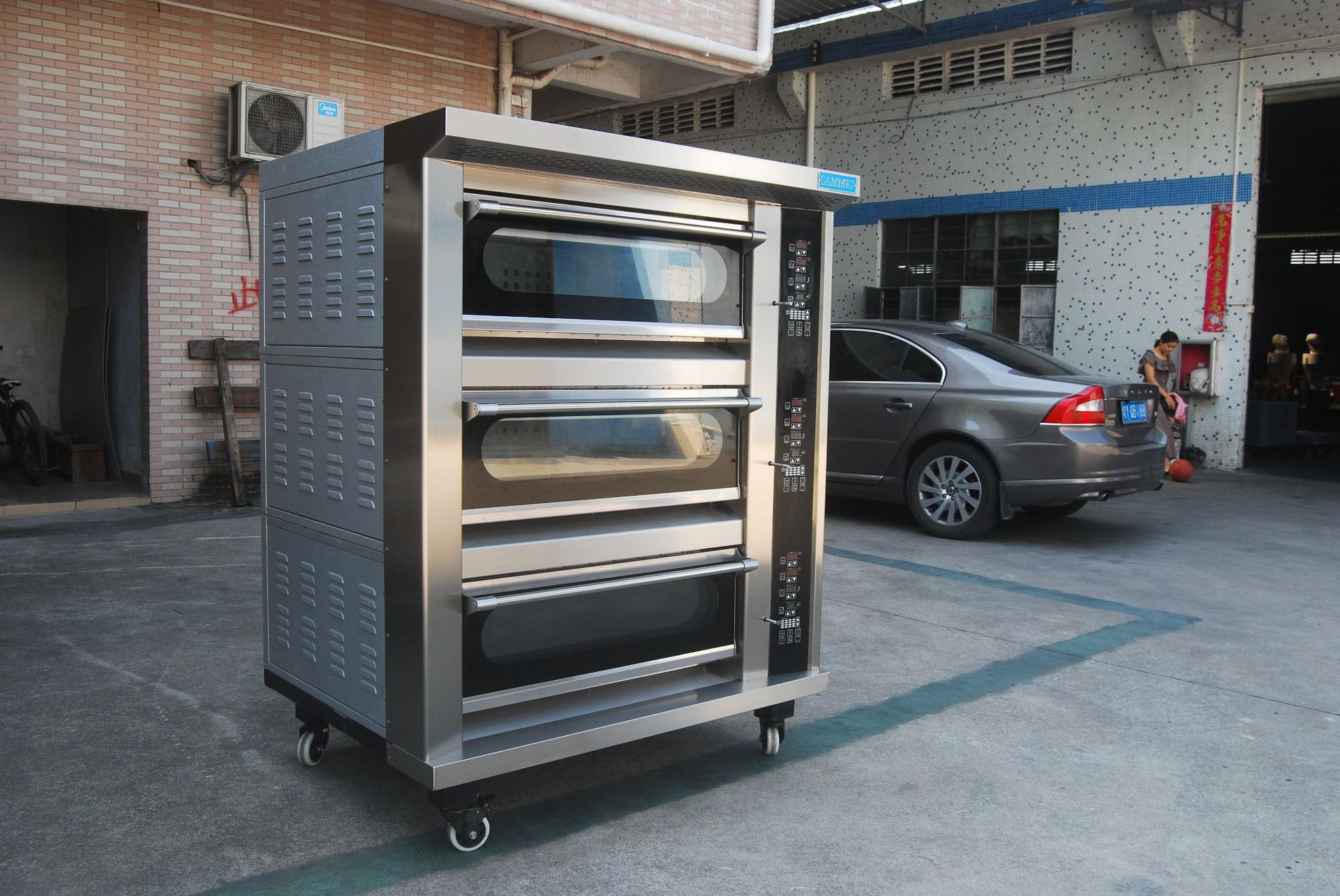 烘焙设备-厂家供应新麦款大玻璃门三层六盘电烤箱 蛋糕房烤炉烤箱