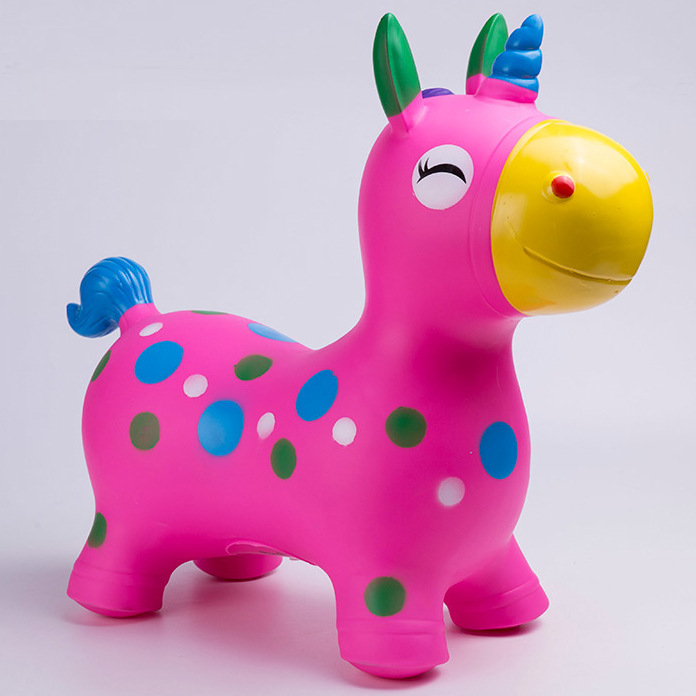 新款厂家直供 充气玩具跳跳马卡通儿童玩具 加厚材质 地摊热卖