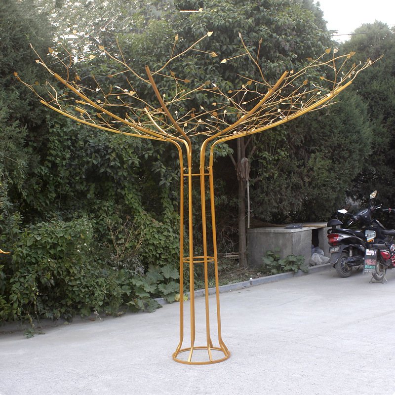 新款婚庆铁艺大树玉兰花树酒店大堂布置 婚庆迎宾区婚礼创意道具