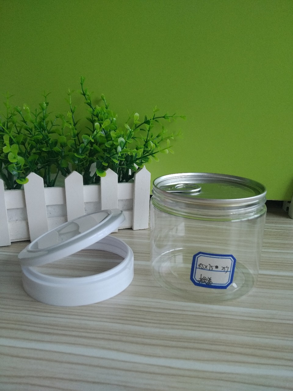 85*85pet塑料易拉罐 透明食品螺旋罐 pet塑料圆瓶翻盖