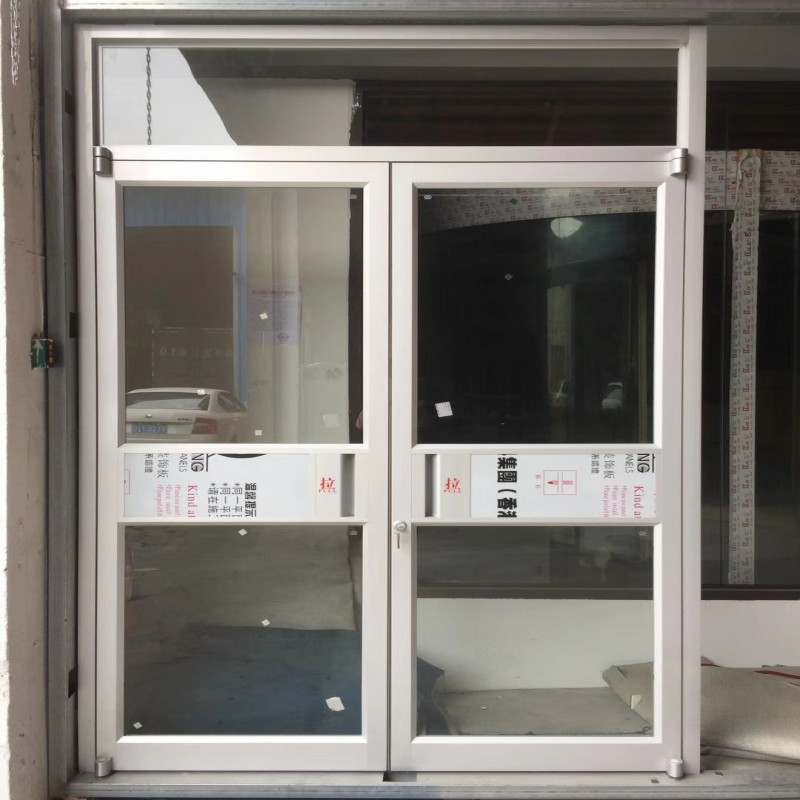 商铺店铺玻璃门 铝合金推拉门 地弹钢化玻璃门厂家定做-阿里巴巴