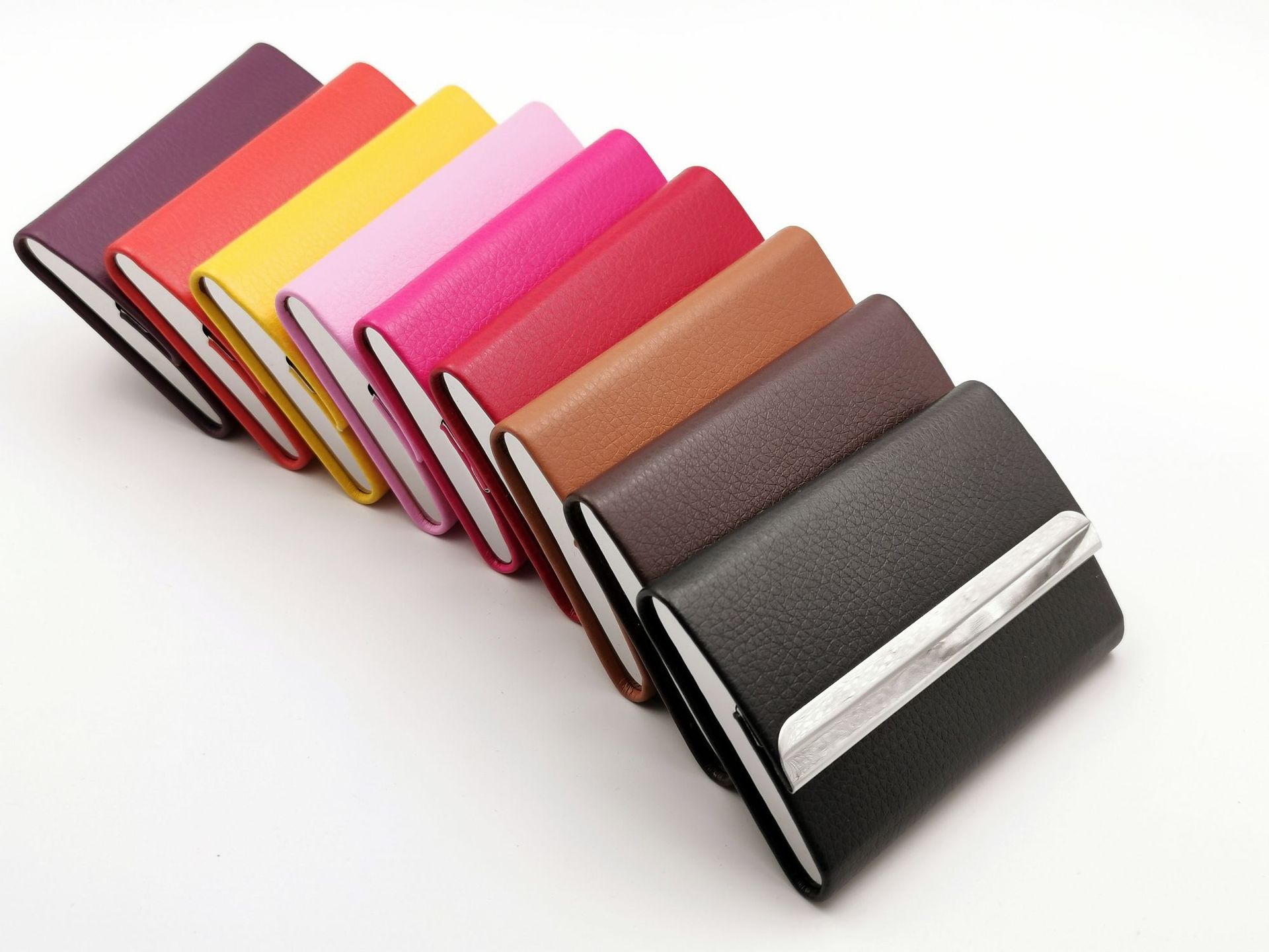 批发名片夹男式商务创意男女士个性名片盒定制logo刻字名片夹