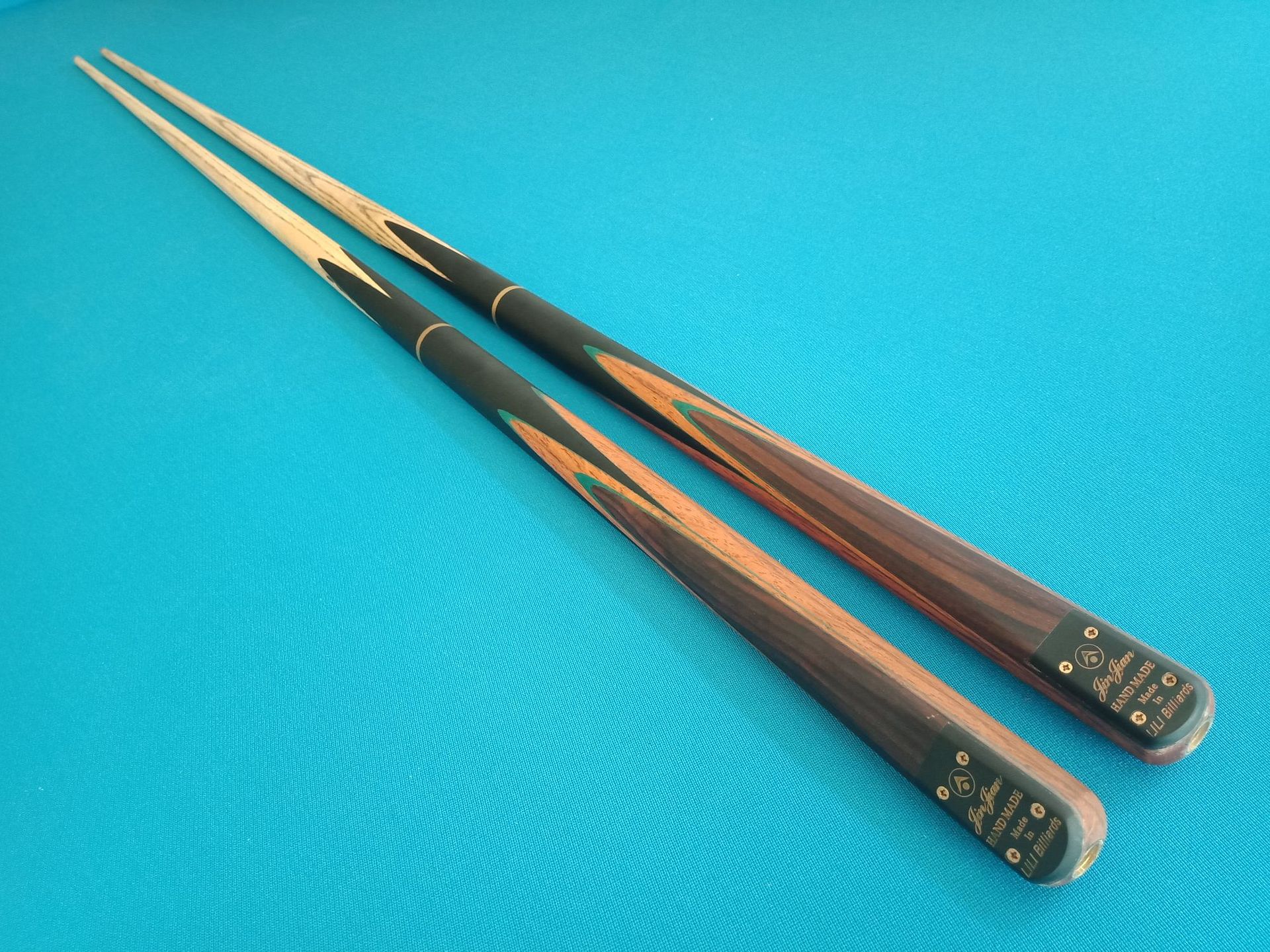 台球杆 小头分体英式斯诺克桌球杆大头黑8八中式单支手工杆