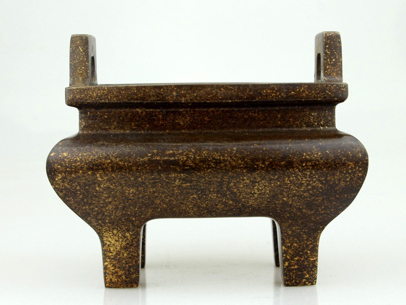 纯铜香炉长方形鼎炉仿古宣德炉供佛供关公财神香炉檀香炉线香炉