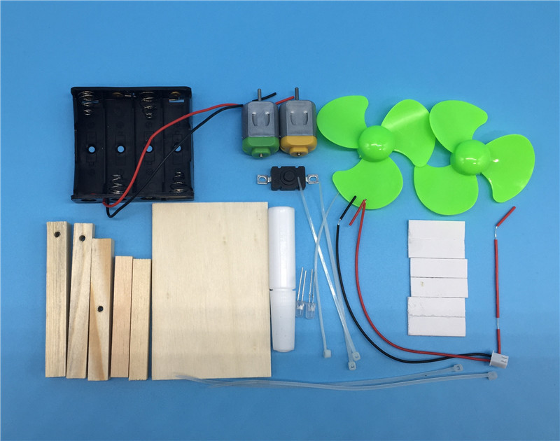 小学生科技小制作风力发电机科学实验材料diy手工益智