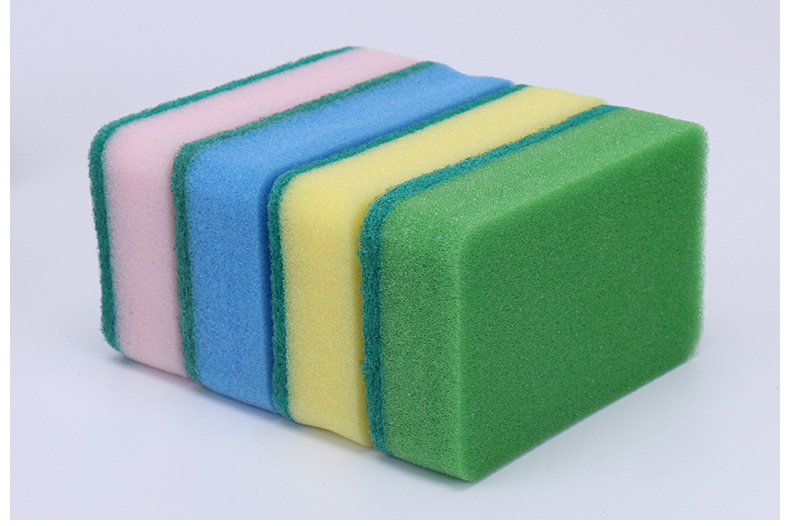 彩色海绵擦清洁海绵厨房洗碗海绵擦百洁布海绵海绵块一件代发