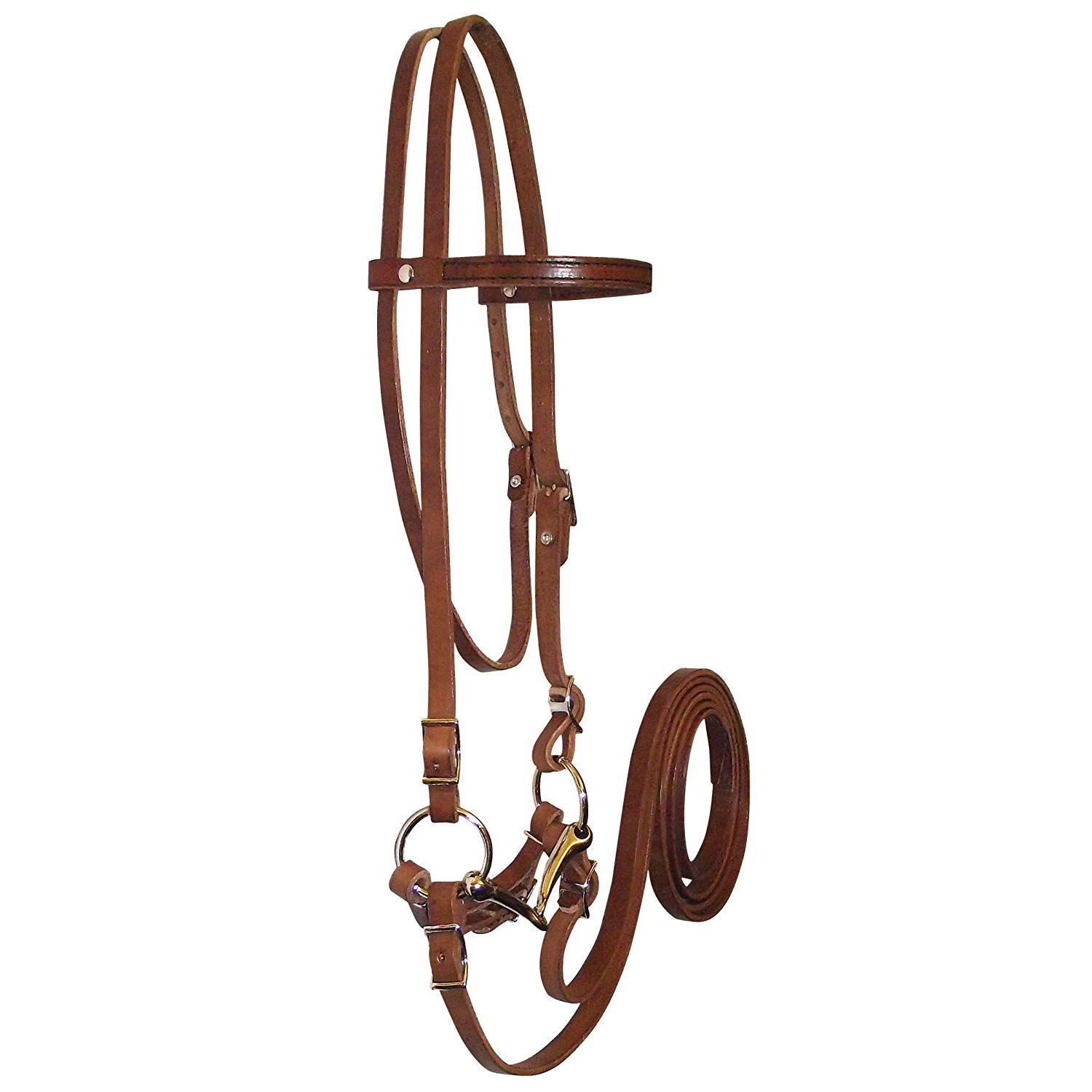 bridle 马缰绳 马牵引绳 皮革马笼头 跨境马术用品 亚马逊马缰绳