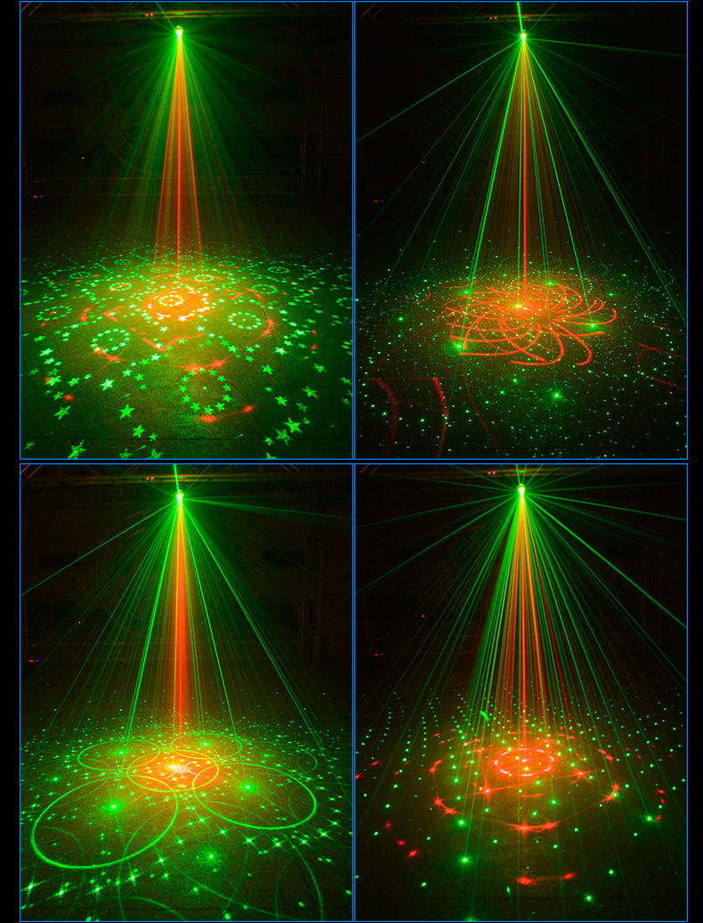 led激光灯ktv包厢跳舞彩灯频闪七彩灯声控闪光灯镭射灯家用舞台灯