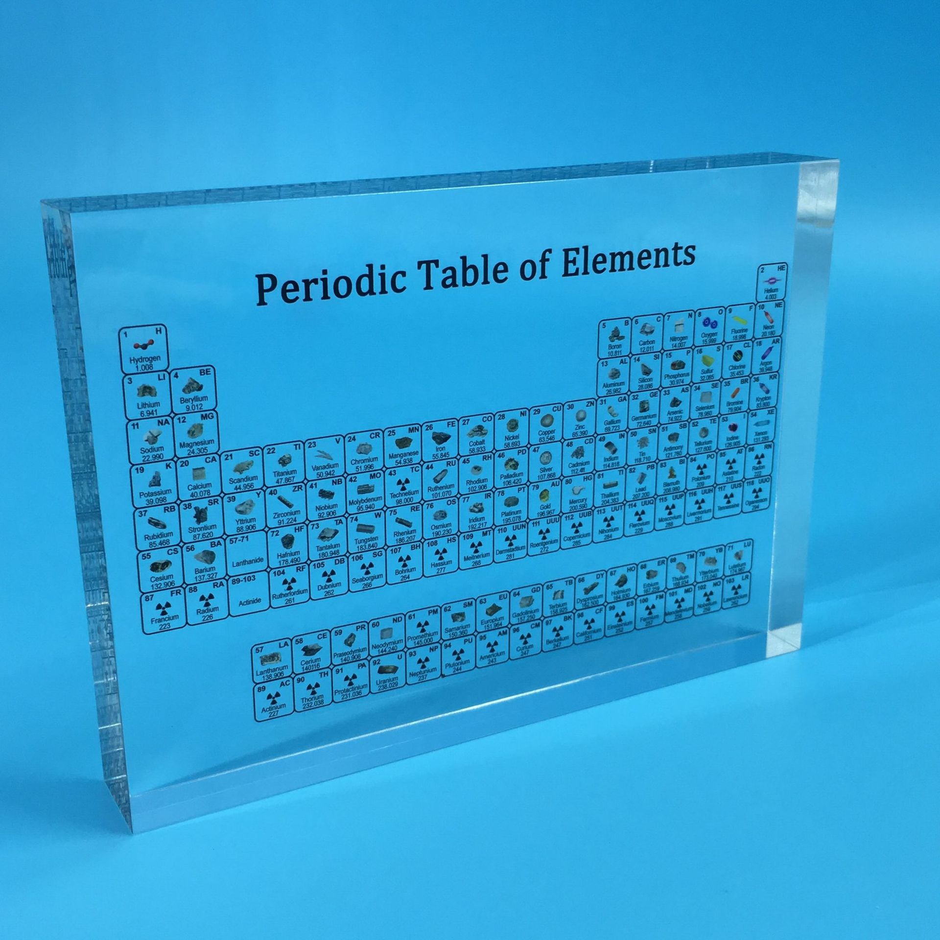 亚克力化学元素周期表印刷元素表内埋展示有机玻璃化学元素表展牌