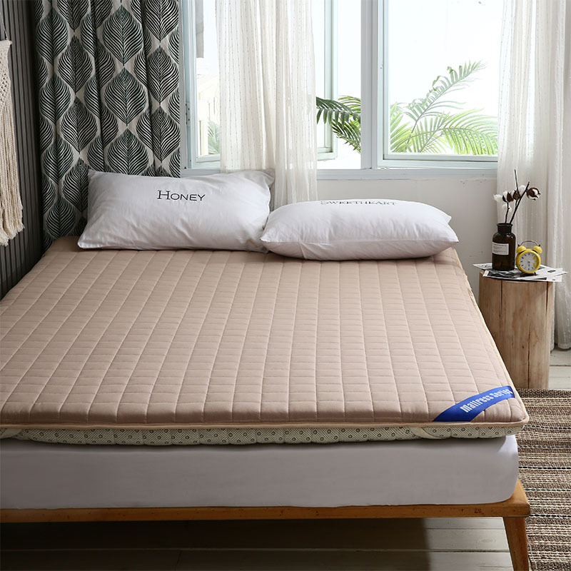 纯色防滑床垫软垫家用打地铺睡垫1.5m防滑垫子学生单人宿舍床褥垫