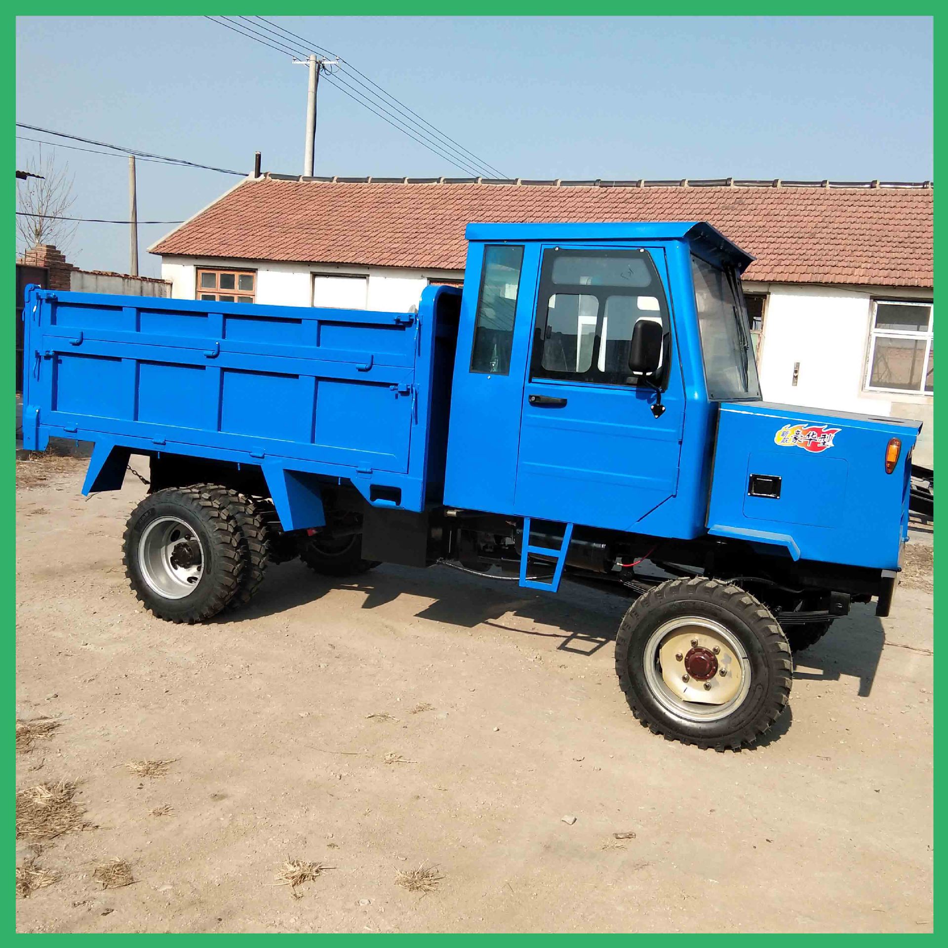 四轮工程车拖拉机农用拉货四轮拖拉机工地拉货四不像载货车