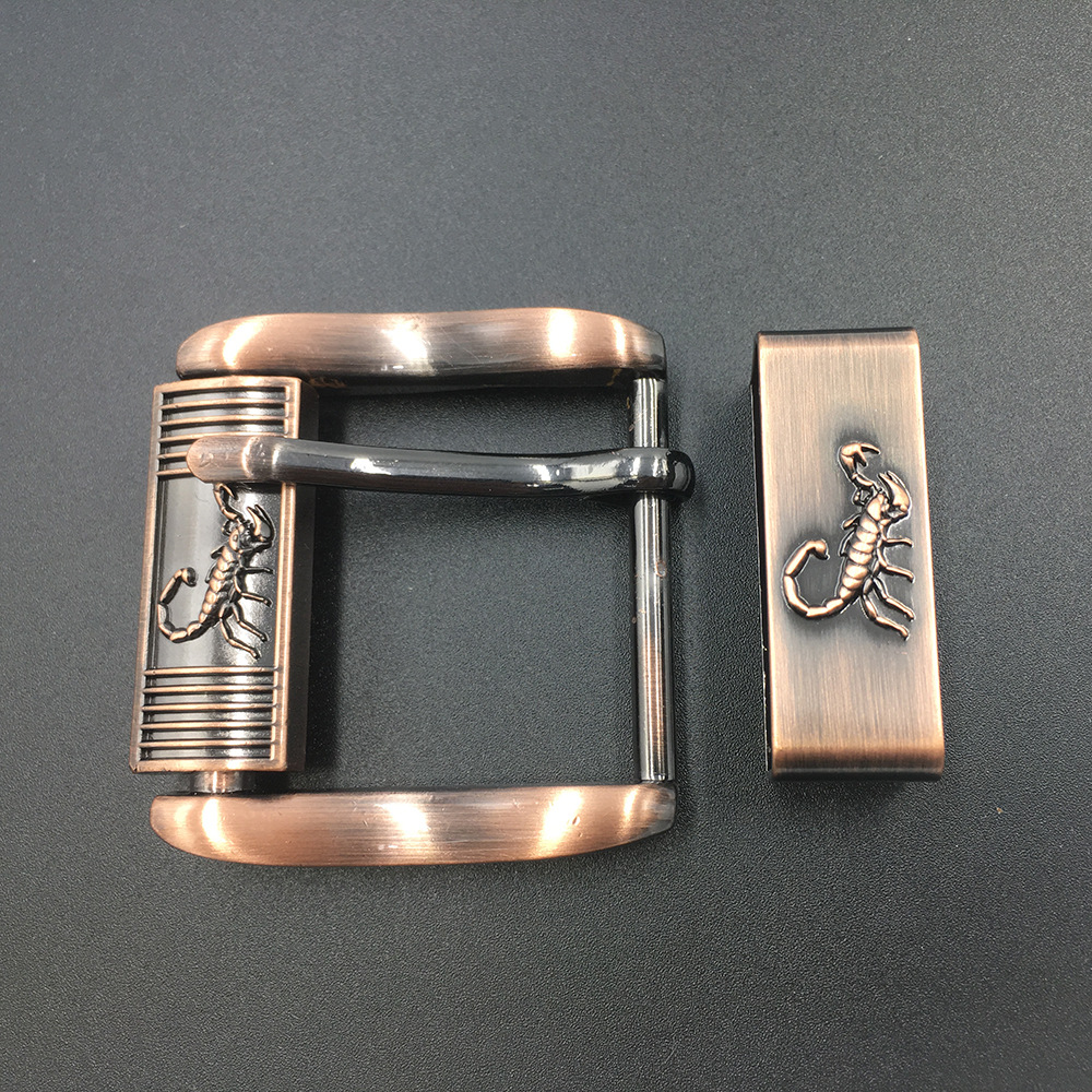 belt厂家批发皮带扣男士女士两件套转动针扣金属腰带扣西部牛仔